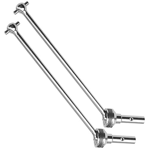 Vgoohobby 2Pcs Steel Front Rear CVD Drive Shaft Universal Joint Axle for Traxxas 1/8 Sledge 4WD RC Monster Truck Upgrade Parts Perfect for RC Truck Pulling