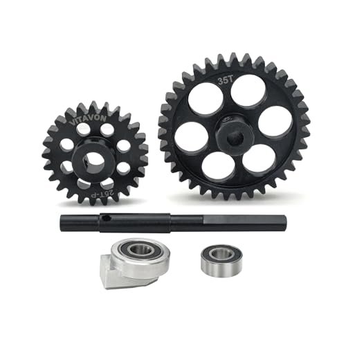 VITAVON CNC 45 HD 1.5Mod 25 35T Pinion Spur Gear Combo for Traxxas X MAXX 1 5