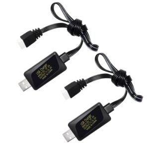 Fytoo 3S 11.1V 2A USB Fast Charging Cable for Fast Gun RC Warship Drones and RC Cars with Overcharge Protection
