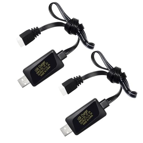 Fytoo 3S 11.1V 2A USB Fast Charging Cable for Fast Gun RC Warship Drones and RC Cars with Overcharge Protection