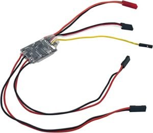 HobbyPower Dual Way Bidirectional Brushed 5A ESC for RC Boat Fuel Tank Setup 2S 3S Lipo Speed Control