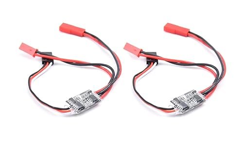 YoungRC Remote Controlled 20A Electronic Switch Relay for Crosse RC Truck Drone Car Boat LED Light PWM Signal Control 2PCS