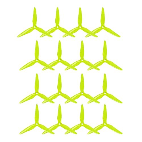 DALPROP Spitfire T5147.5 Propellers 5 Inch Tri Blade FPV Props Pack of 16pcs for RC Spitfire Plans and iFlight Nazgul Evoque F5 V2 Quadcopter Drone