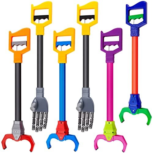 Merchsource RC Arm Gripper Robot 6 Pcs Interactive Toy Set for Enhanced Hand Eye Coordination and Early Learning 18 Inch