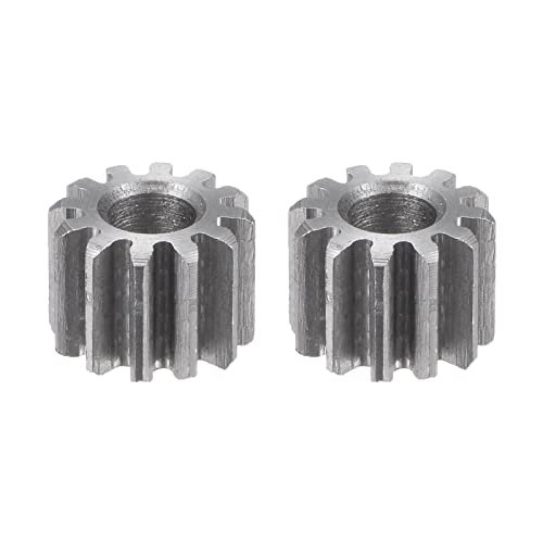 HARFINGTON 2pcs Straight Spur Gear 6mm Bore 12T Mod 1 Hardened 45 Steel for Boss 302 RC Car