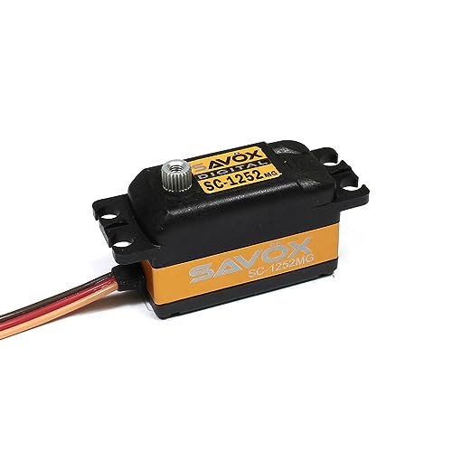 Savox SC1252MGP Super Speed Servo with Soft Start Perfect for Super Swamper RC Tires 0.07Sec 97.2Oz at 6V