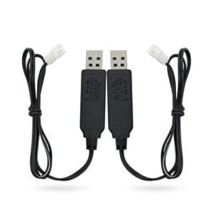 PDEEY RC Car USB Charger 2 Pack Replacement for Carrera Mario Remote Control Vehicles 2 ft Cable