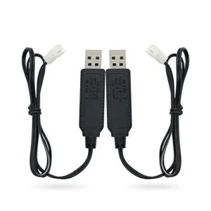 PDEEY RC Car USB Charger 2 Pack Replacement for Carrera Mario Remote Control Vehicles 2 ft Cable
