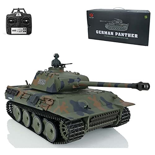 TOUCAN RC HOBBY 2.4Ghz Henglong 1 16 7.0 Plastic Ver German Panther V RTR RC Tank Model German RC Helicopter
