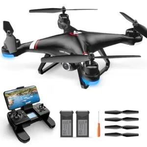TENSSENX X7 Microlite RC Quadcopter Drone with 1080P HD Camera 5G Transmission FPV for Adults Kids 2 Batteries Auto Return Follow Me