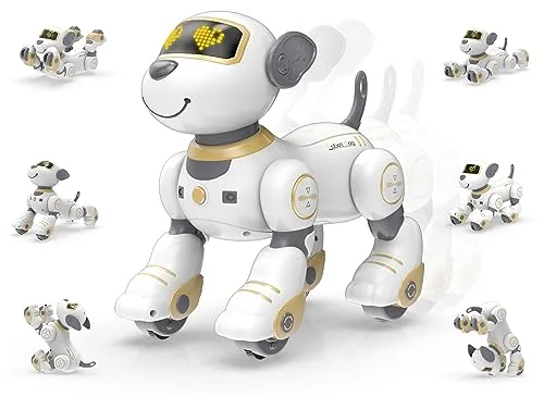 Dimei 9007a Intelligent RC Robot Dog Toy Smart Interactive Programmable Robotic Puppy with Follow Touch Function and Music for Kids
