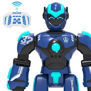 STEMTRON Magnum 15 RC Engine Programmable Robot Toy for Kids with Gesture Sensing and Voice Control Blue