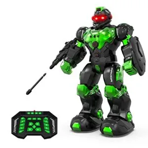 STEMTRON Big RC Remote Control Trucks Programmable Robot Toy with Gesture Sensing and Rechargeable Battery Green