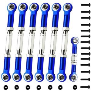 XZSNLYZ Adjustable Aluminum Turnbuckles Camber Link for 1/10 RC Nitro Car Traxxas Slash Rustler Stampede Bandit Upgrade Parts Navy Blue
