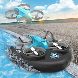 Richgv Fastest Nitro RC Car in the World 3 in 1 RC Car Boat Mini Drone Water Land and Air Pool Toys for Kids Ages 8 12