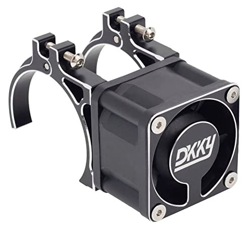 DKKY RC Cooling Fan Heatsink Adjustable 40 43mm 21000 RPM for RC Brushless Motor vs Brushed 1/10 1/8 1/5 Scale Cars 4274 4068 4268 ARRMA Axial Black