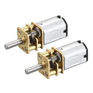 MECCANIXITY Micro Speed Reduction Gear Motor DC 6V 400RPM Full Metal Gearbox for DIY RC Planes Reddit Enthusiasts Pack of 2