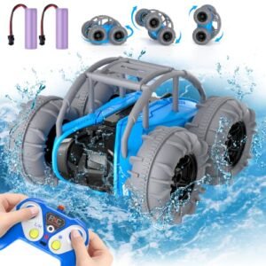 MaxTronic Best Cheap Nitro RC Truck Amphibious 2.4 GHz 4WD All Terrain Waterproof Remote Control Vehicle for Kids