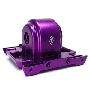 Treal Aluminum 7075 Gearbox Housing Set with Covers for LMT Monster Custom Built RC Monster Truck Purple