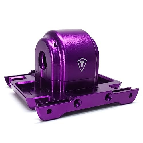 Treal Aluminum 7075 Gearbox Housing Set with Covers for LMT Monster Custom Built RC Monster Truck Purple