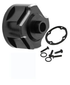 RCMYou RC Alloy Differential Gears Housing Universal Carrier Upgrade for 1/8 Storm Monster Truck RC Sledge 4WD Black