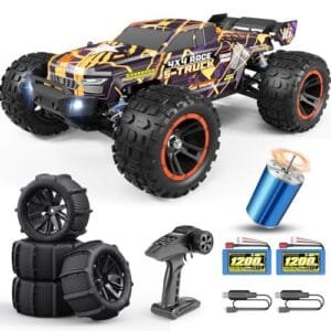 HAIBOXING Brushless RC Car 16890A 1/16 Scale 4X4 Fast Remote Control Truck with Sand Tires for RC Cars 48 KM/H Top Speed All Terrain Off Road Truck