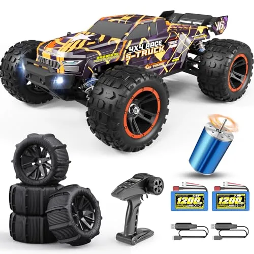 HAIBOXING Brushless RC Car 16890A 1/16 Scale 4X4 Fast Remote Control Truck with Sand Tires for RC Cars 48 KM/H Top Speed All Terrain Off Road Truck