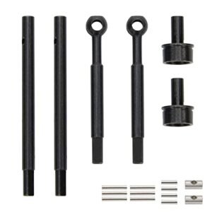 RCAWD Front Rear CVD Drive Shaft and Axle Upgrade Kit for FMS 1/24 FCX24 Crawlers