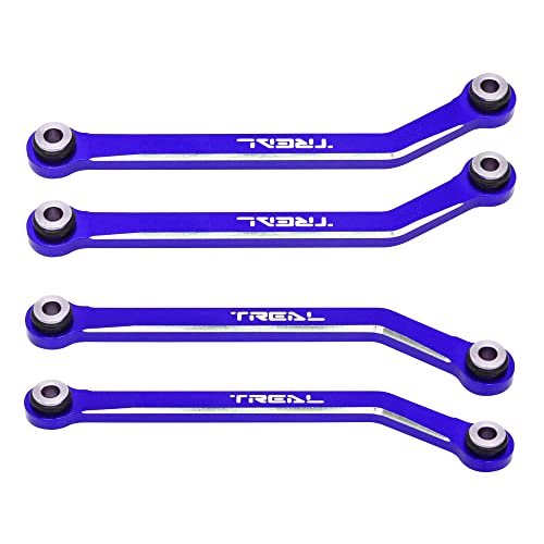 TREAL FCX24 High Clearance Links Aluminum 7075 Chassis Lower Linkages 4p for 1/24 FMS FCX24 Blue rc willey clearance appliances