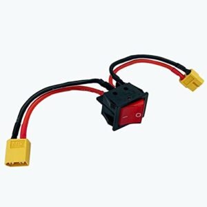 XT60 Plug 12V 24V High Current Brushed Motor Battery Switch with 14AWG Cable for RC Fishing Boat eBay
