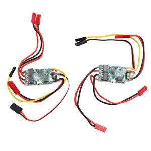 Alomejor 2pcs Brushed ESC Dual Way Bidirectional ESC for RC Model Boat 130 180 Brushed Motor Free RC Model Boat Plans