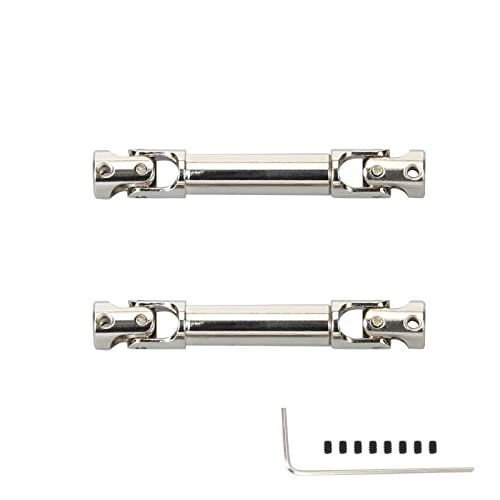 RCAWD Center Drive Shaft U Joint Spline for Art Tech Com RC Hobby FMS EAZYRC ROC Hobby FCX24 1/24 Crawlers Upgrades Length Adjustable Axle Parts