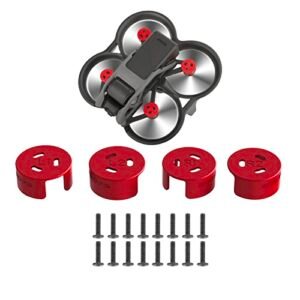 Avata FPV Motor Cover Aluminum Cap 4 Pieces for DJI Avata FPV RC Drone Accessory - Dustproof,Waterproof,Scratchproof Protective Case Mounts Red