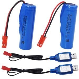 Blomiky 3.7V 500mAh Li ion Rechargeable Battery with JST Plug for Huina RC Trucks 1337 1338 1516 1517 1552 1553 1554 1555 1556 1557 1558 1540