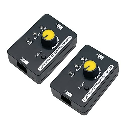2Pack RC Servo Tester Centering Tool ESC Motor Checker with Built in BEC 3CH High Precision for WW2 RC Airplanes and Remote Control Models