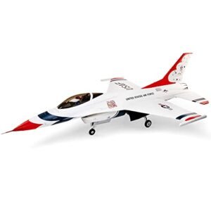 E flite RC Electric Trainer Airplanes F 16 Thunderbirds 80mm EDF BNF Basic with AS3X and SAFE Select EFL87950