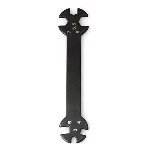 RLECS 6 in 1 Multi Function Tool for RC Car Turnbuckles Nuts Sizes 3 4 5 5.5 7 8MM