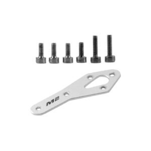 OMPHOBBY M2 EVO RC Helicopter Petrol Engine Tail Motor Reinforcement Plate Set Silver OSHM2318W