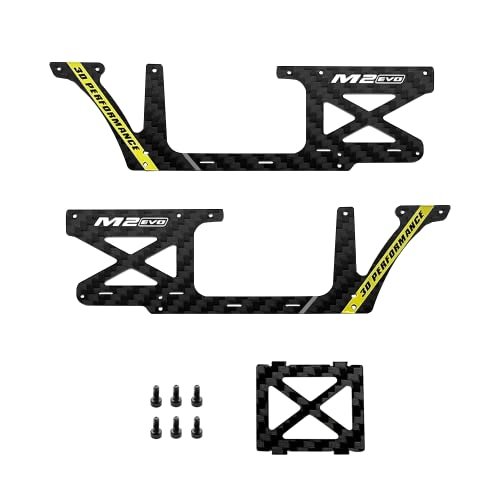 OMPHOBBY M2 EVO Helicopter Fuselage Carbon Panel Set Yellow OSHM2326Y Original Replacement for OMP RC Planes