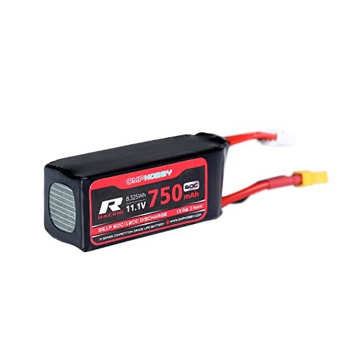 OMPHOBBY M2 EVO Helicopter Parts OSHM2329 Lithium Battery 11.1V 750mAh 60C Original Replacement for RC Willey Folsom CA
