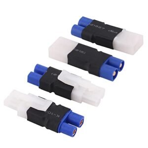 OliRC 4pcs Tamiya to EC3 Male Female Connector Adapter for Greg Maddux RC Enthusiasts