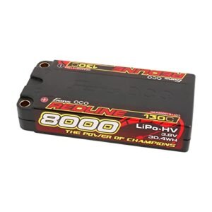 Gens ace Redline Series 8000mAh 3.8V 130C 1S2P HardCase HV Lipo Battery