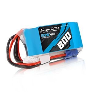Gens ace 3S Lipo Battery 11.1V 45C 800mAh with EC2 Plug for RC Models