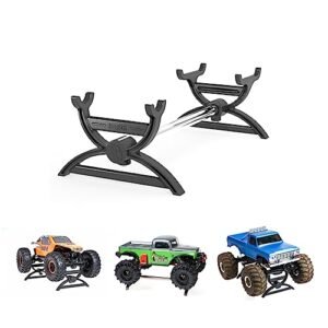 RampCrab RC Car Stand for AX24, SCX24 Crawler, 1/24 RC car Display Stand for FCX24, FCX24M, CR18P, Axial SCX24 C10 Deadbolt JLU B-17 Gladiator Upgrades Accessories, 1PCS