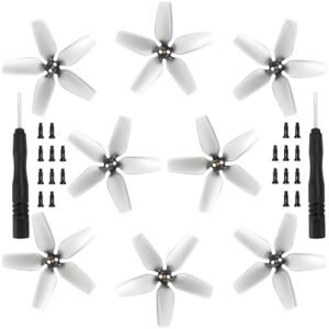 Craznick Exclusive RC Propellers for DJI Avata Low Noise Replacement Blades with Screws and Screwdrivers 8 Pcs