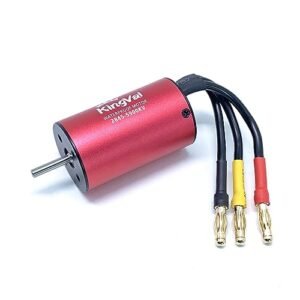 KingVal 2845 5900KV Waterproof Brushless Motor Shaft 3.175mm Connector 4.0mm RC Engines Reno Compatible with 1/14 RC Car