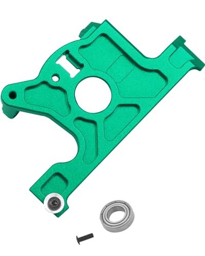 Traxxas 1/10 RC Rally Tires Aluminum Motor Mount Upgrades for Rustler 4x4 Slash LCG and VXL Rally Vehicles Alloy Hops Ups Part Green