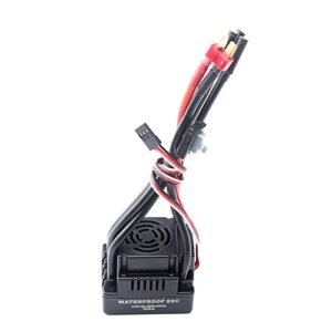 GoolRC 120A Brushless ESC Electronic Speed Controller with T Plug 5.8V 3A BEC for Nitro RC Car Glow Plug Igniter