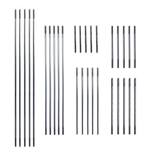 AONTOKY 30Pcs M3 Pushrod Connector 304 Stainless Steel Rod Linkage Buy RC Airplane Parts for Model Helicopter Boat Car DIY