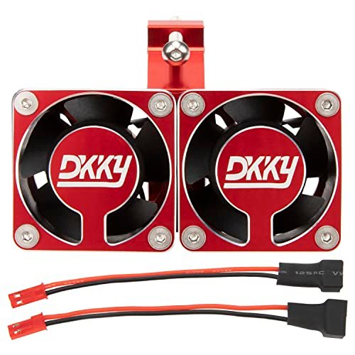 DKKY High Speed RC Motor Cooling Fan Heatsink 20000 RPM Adjustable Mount for 1/5 RC Brushless Motor Models 54 58mm